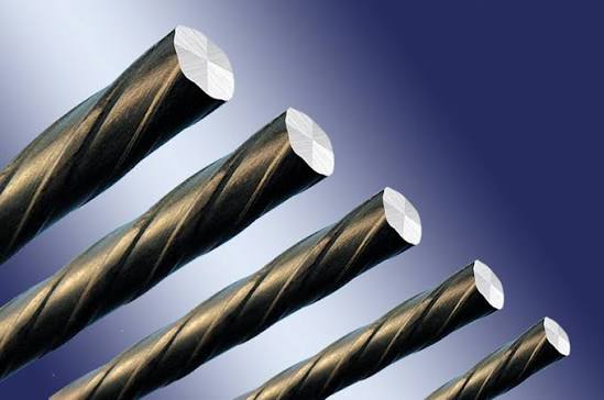 PC Spiral Wire — smooth surface straight rods close-up