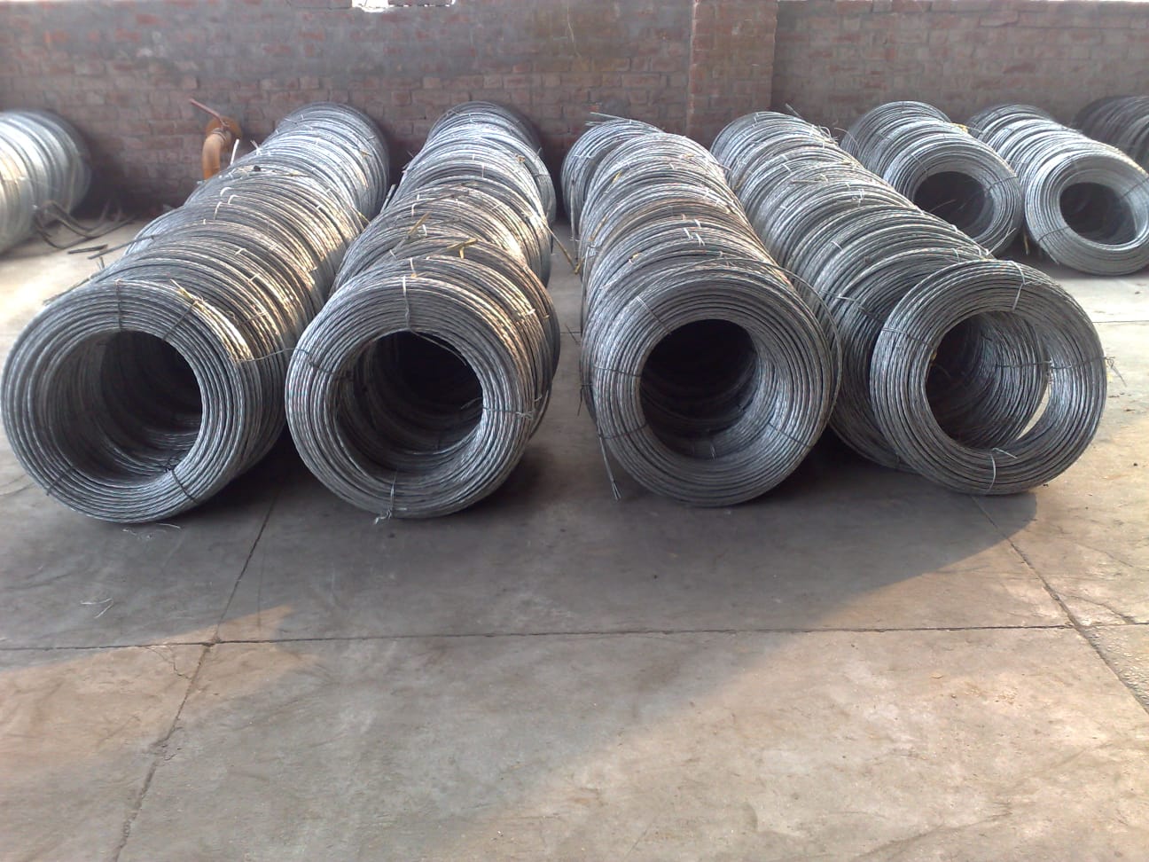 Stay Wire — bundled coils in warehouse